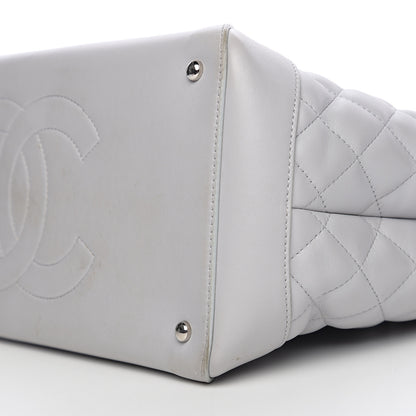 Chanel Calfskin Quilted Large Easy Shopping Tote Grey 11 of 12