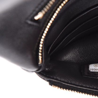 Chanel Shiny Crumpled Calfskin Small 31 Pouch Black 7 of 8