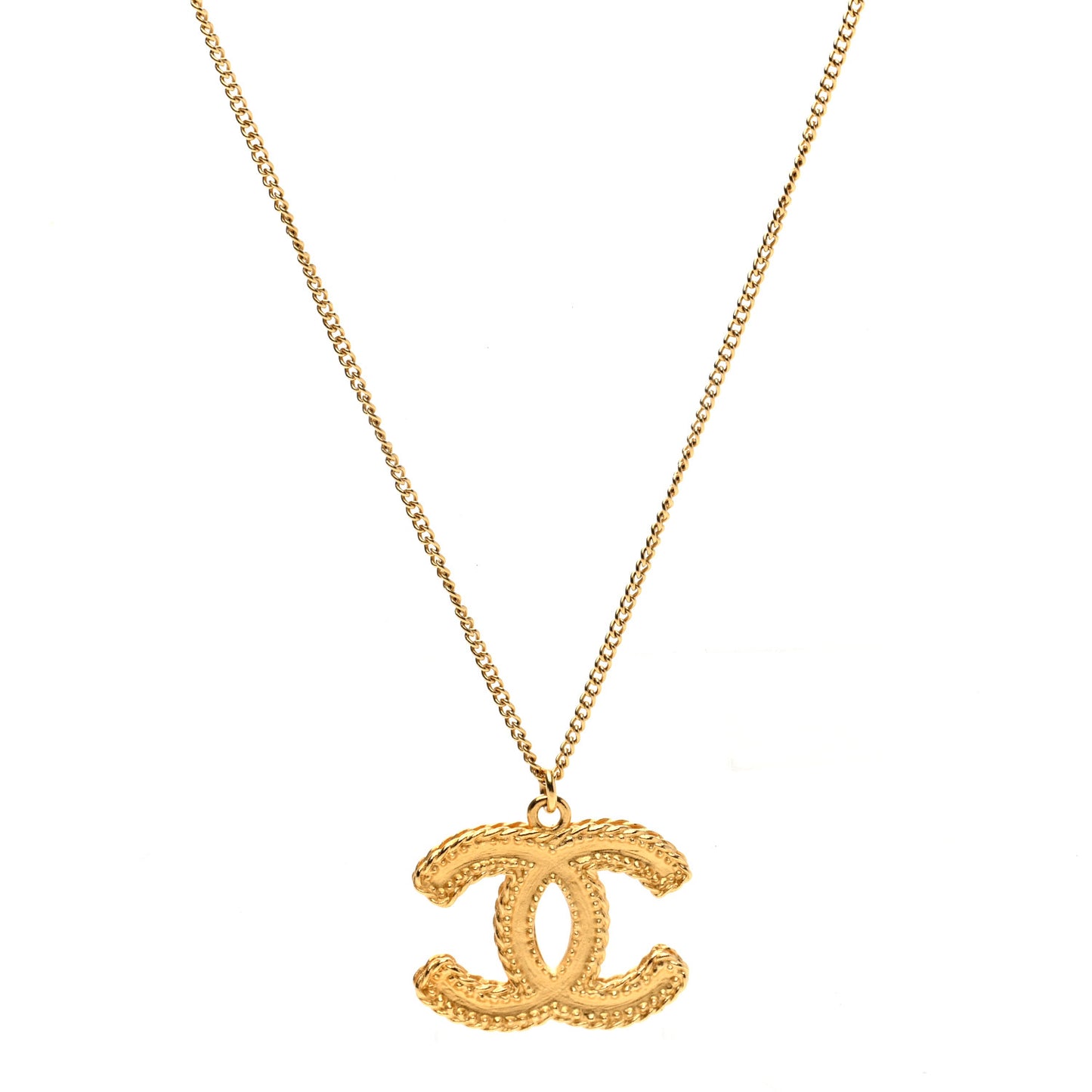 CC Necklace Matte Gold