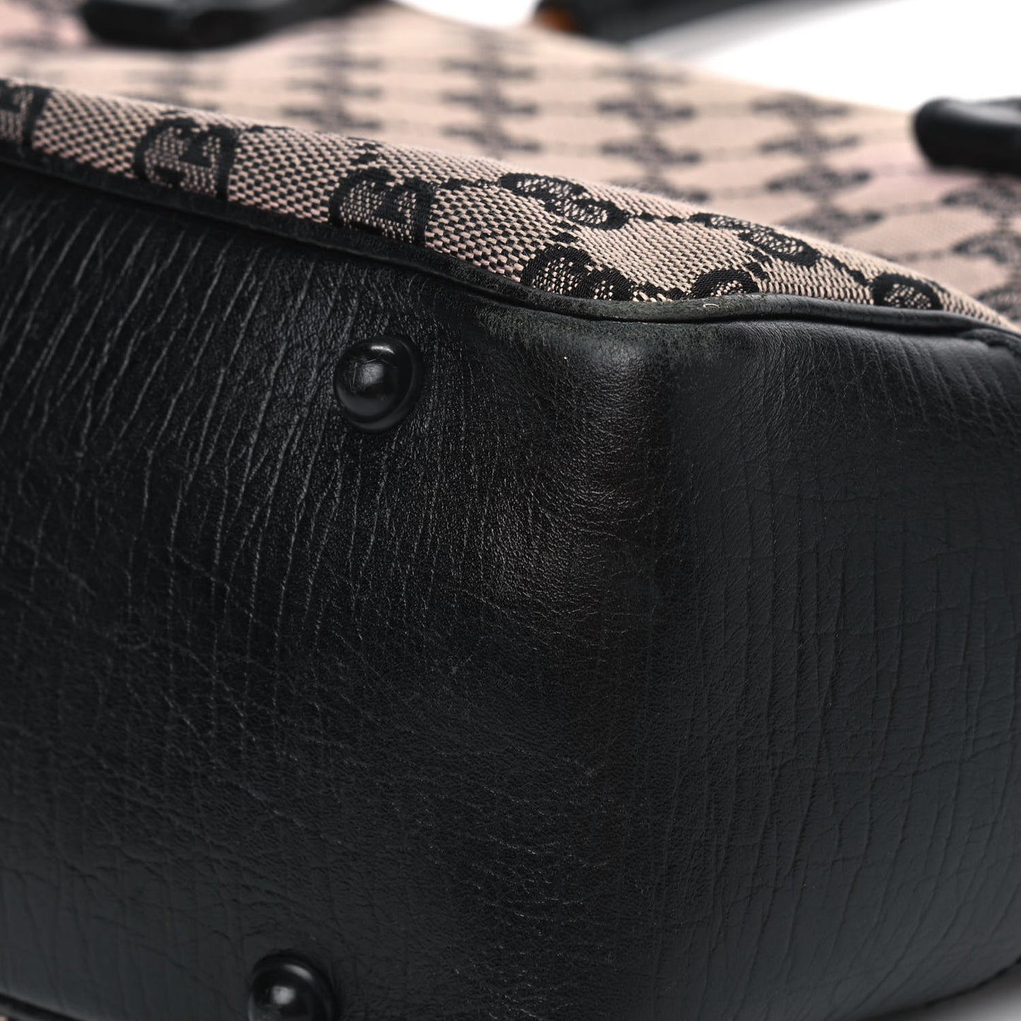 Monogram Small Bamboo Tote Black