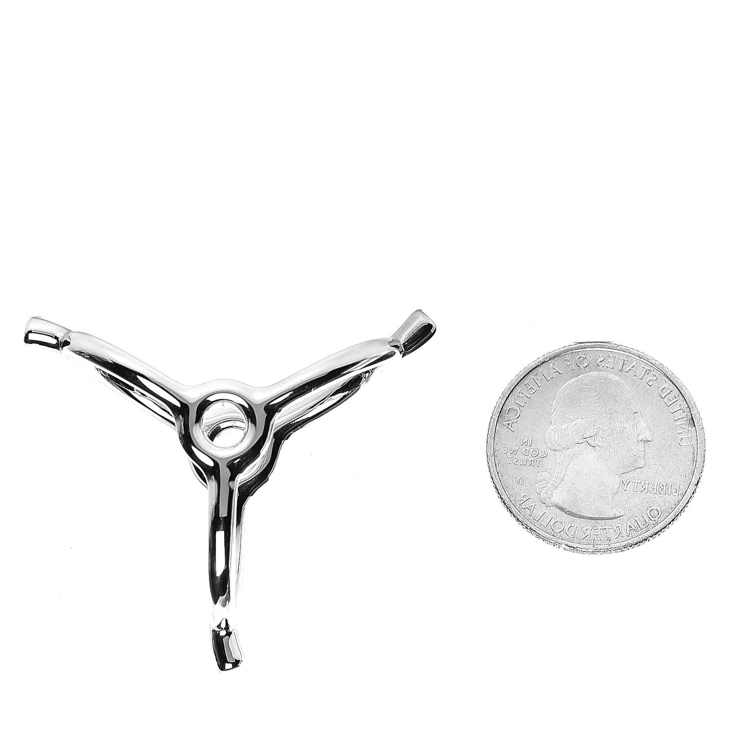 Palladium Eperons Scarf Ring