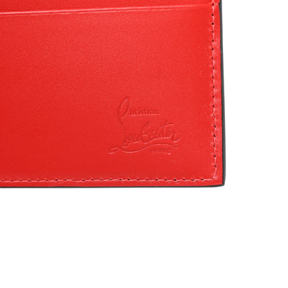 Christian Louboutin Calfskin Coolcard Two-Tone Wallet Black Red 6 of 8