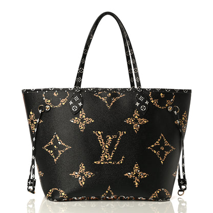 Louis Vuitton Monogram Giant Jungle Neverfull MM Black 3 of 19