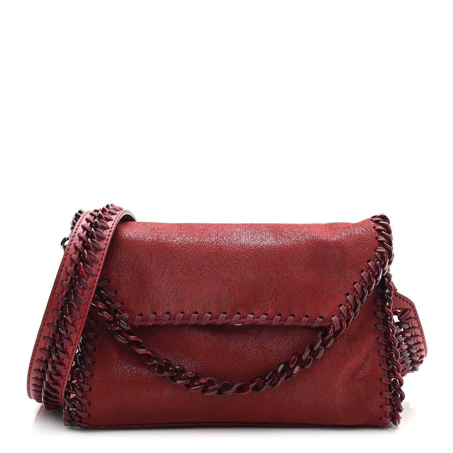 Stella McCartney Shaggy Deer Mini Candy Falabella Ruby 1 of 10