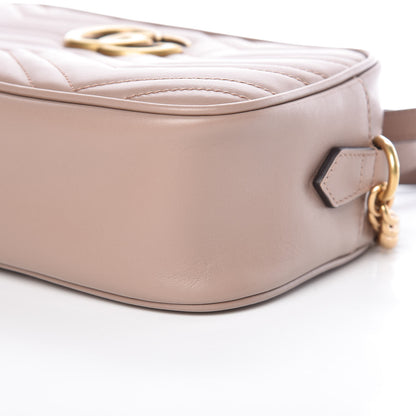 Gucci Calfskin Matelasse Small GG Marmont Chain Shoulder Bag Taupe 6 of 10
