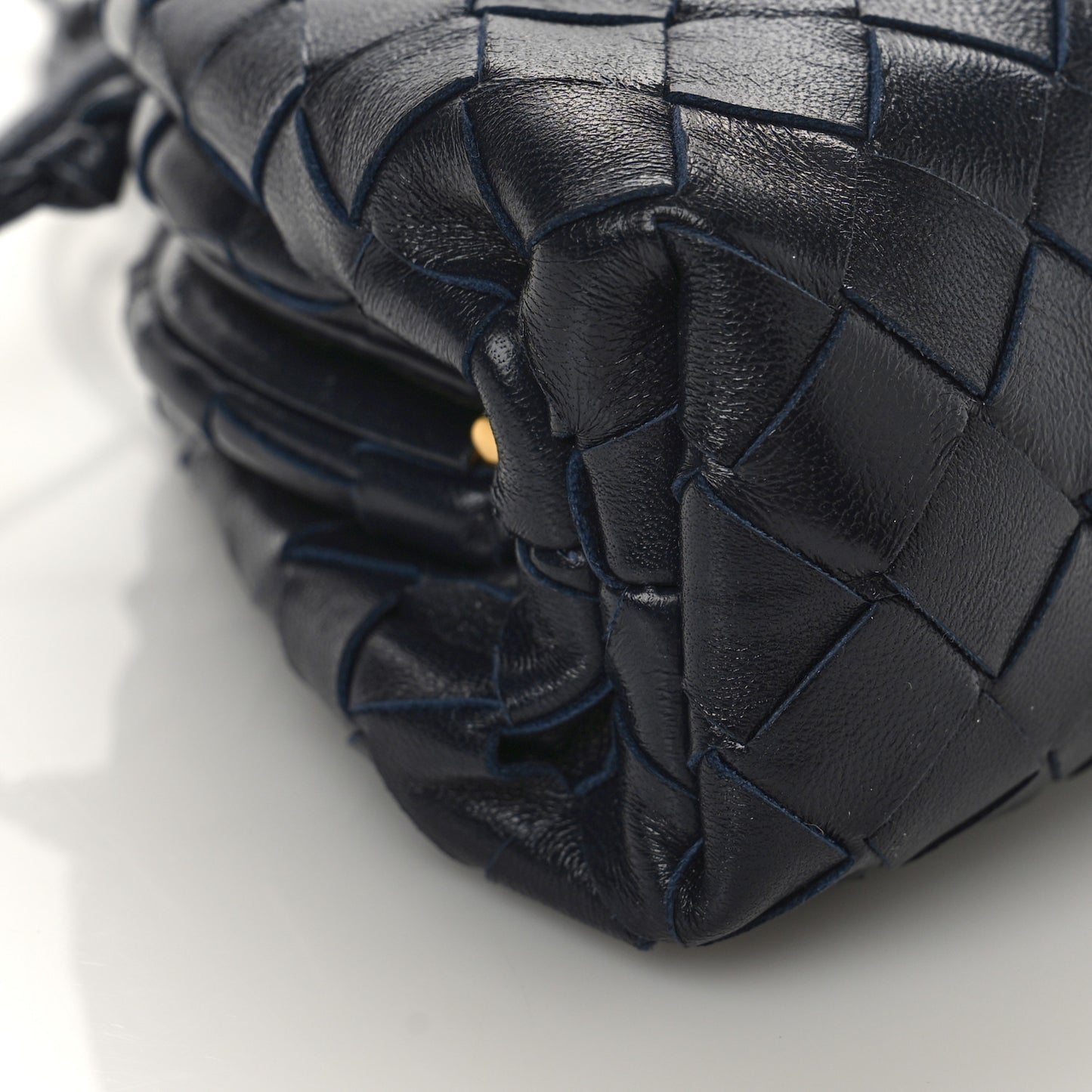 Nappa Intrecciato The Mini Pouch Navy