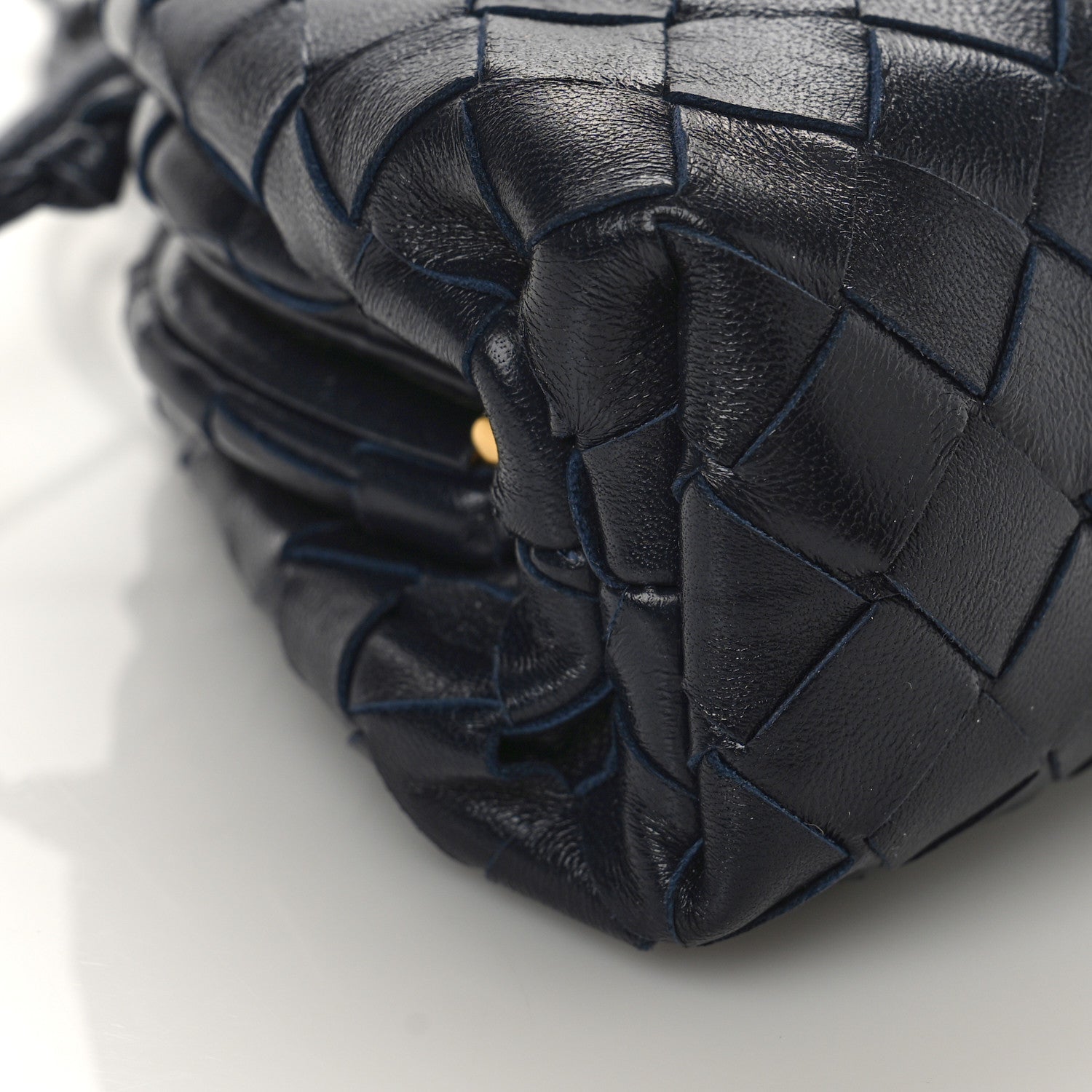 Bottega Veneta Nappa Intrecciato The Mini Pouch Navy 9 of 9