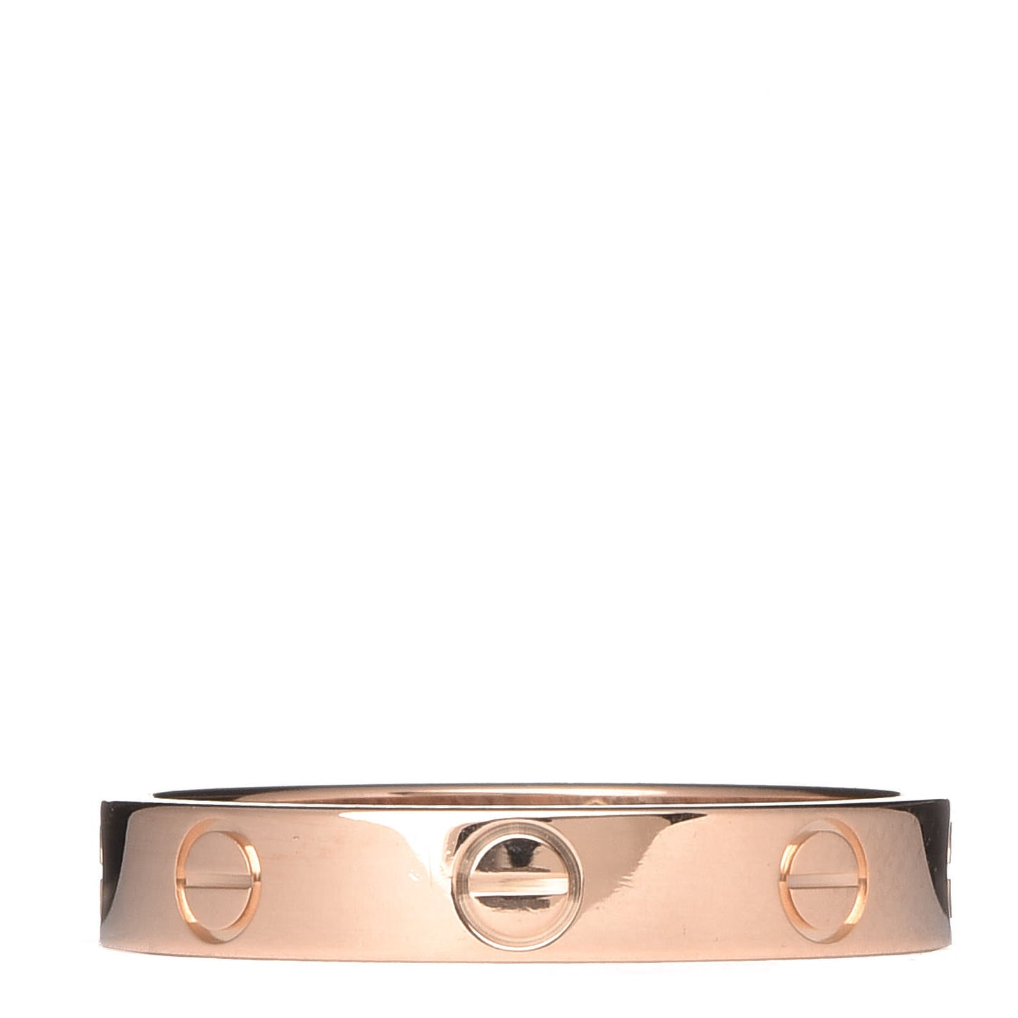 18K Pink Gold 3.5mm LOVE Wedding Band Ring 56 7.5