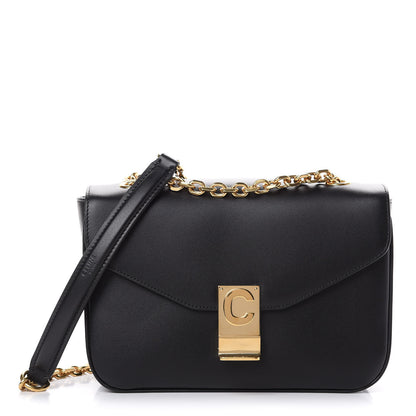 Celine Shiny Calfskin Medium C Bag Black 1 of 9