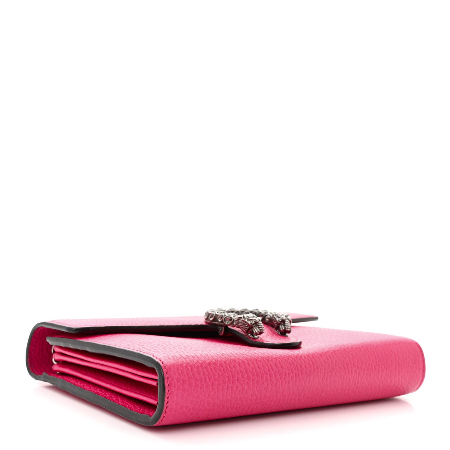 Dollar Calfskin Crystal Mini Dionysus Chain Wallet Box Pink