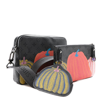Louis Vuitton LV x YK Monogram Eclipse Reverse Pumpkin Trio Messenger 5 of 11