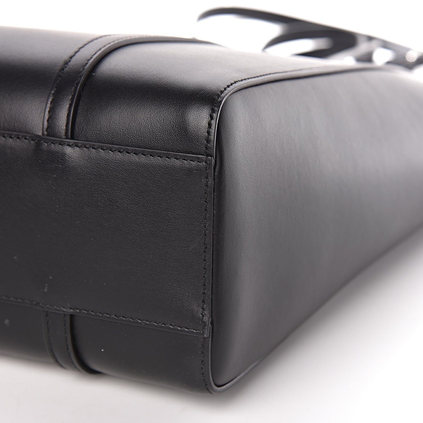 Supple Calfskin Signature Logo XS Everyday Tote Black