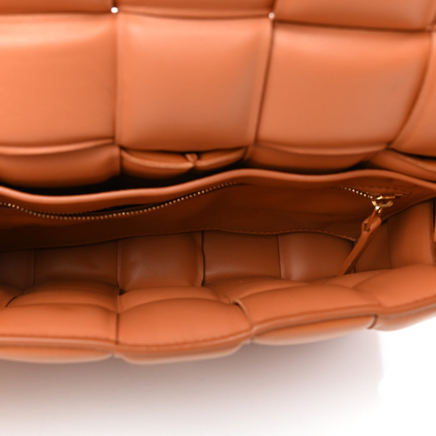 Nappa Maxi Intreccio Padded Cassette Crossbody Bag Clay
