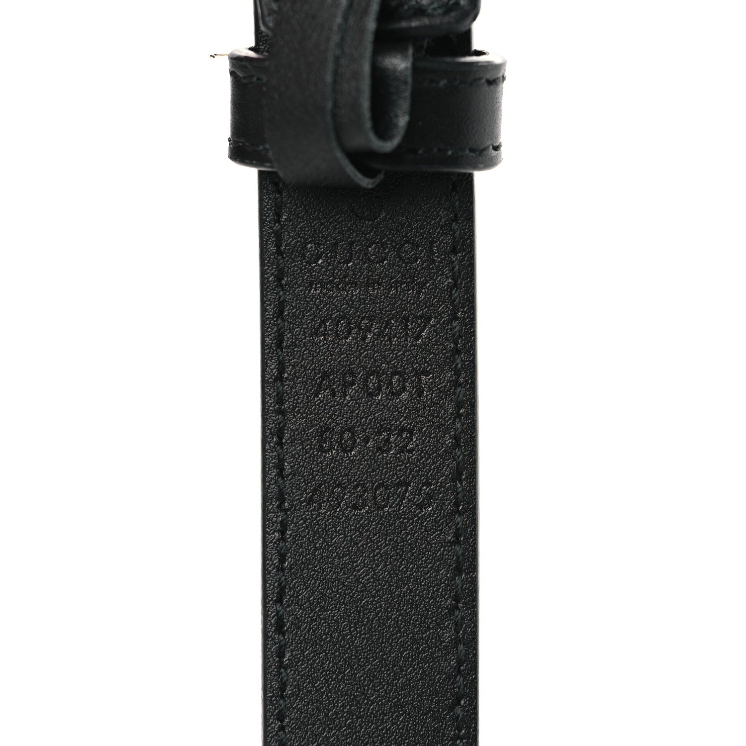 Gucci Calfskin Double G 20mm Belt 80 32 Black 4 of 5
