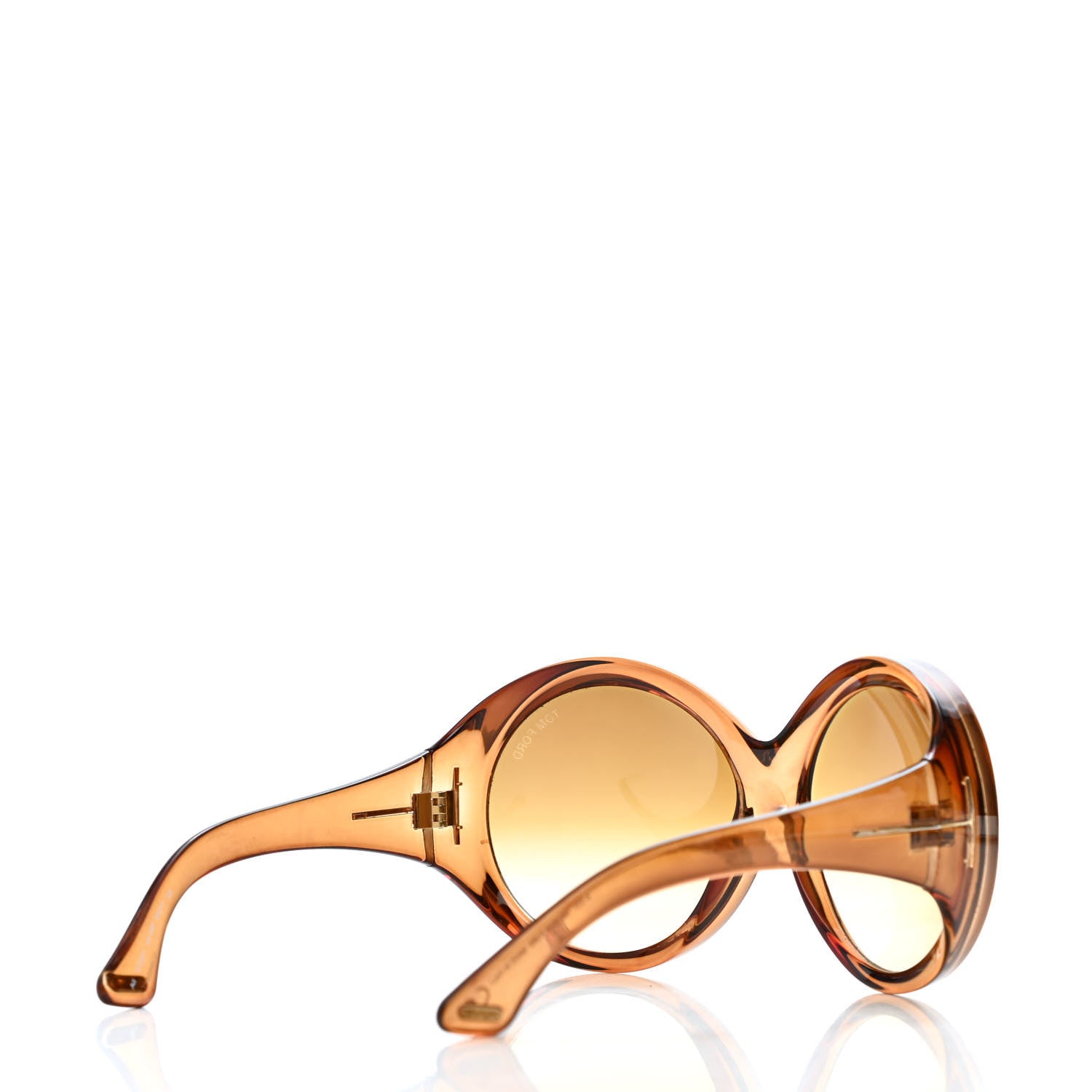 Tom Ford Ali Oversized Round Sunglasses TF0221 Brown 4 of 4