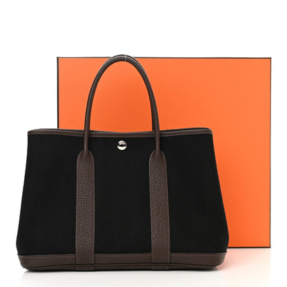 Hermes Toile Negonda Garden Party 30 TPM Black Chocolate 11 of 11
