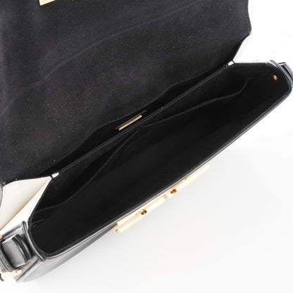 Fendi Vitello Dolce Bi-Color 3Baguette Shoulder Bag Black White 5 of 9