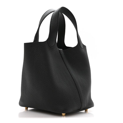 Hermes Taurillon Clemence Picotin Lock 18 PM Black 2 of 12
