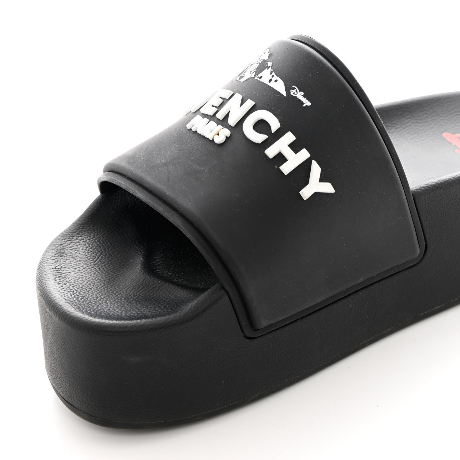 Givenchy Rubber Logo 101 Dalmatians Print Platform Slides 39 Black 11 of 12
