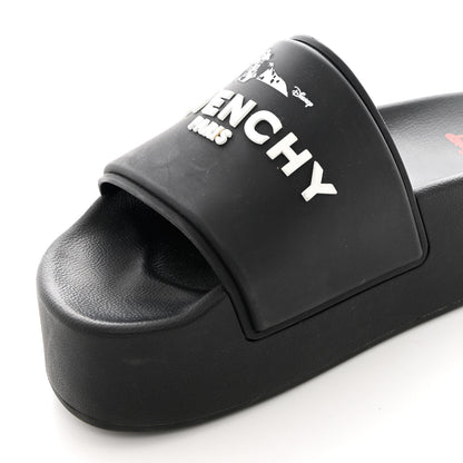 Givenchy Rubber Logo 101 Dalmatians Print Platform Slides 39 Black 11 of 12