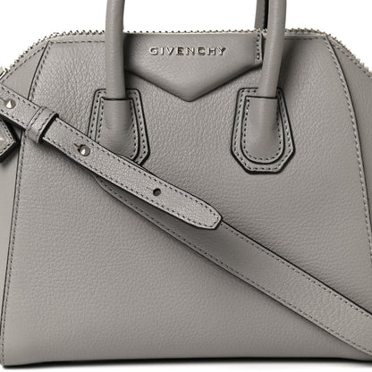 Givenchy Sugar Goatskin Mini Antigona Pearl Grey 8 of 10