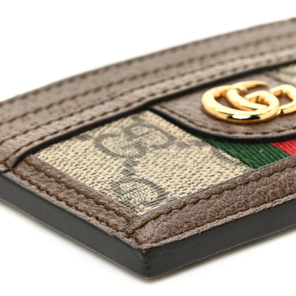 Gucci GG Supreme Monogram Ophidia Card Holder Brown 8 of 9