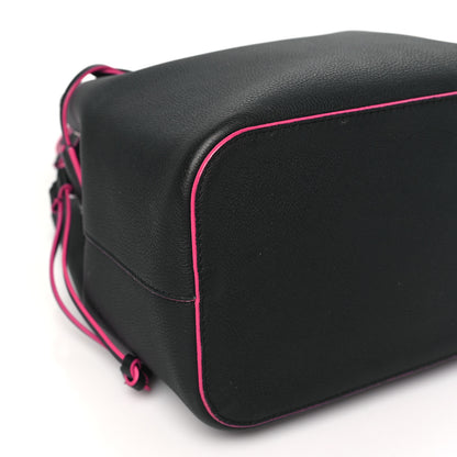 Louis Vuitton Calfskin Lockme Bucket Black 8 of 10
