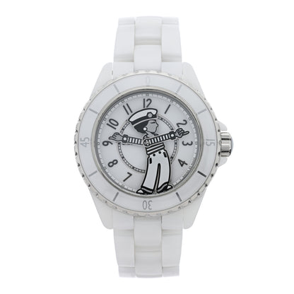 Chanel Stainless Steel Ceramic 38mm J12 Limited Edition Mademoiselle La Pausa Automatic Watch White 1 of 5