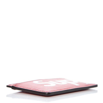 Louis Vuitton X SUPREME Epi Card Holder Red 4 of 6