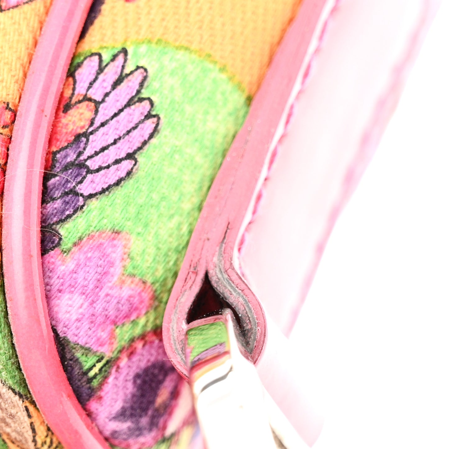 Canvas Floral Hawaii Glamour Saddle Bag Multicolor