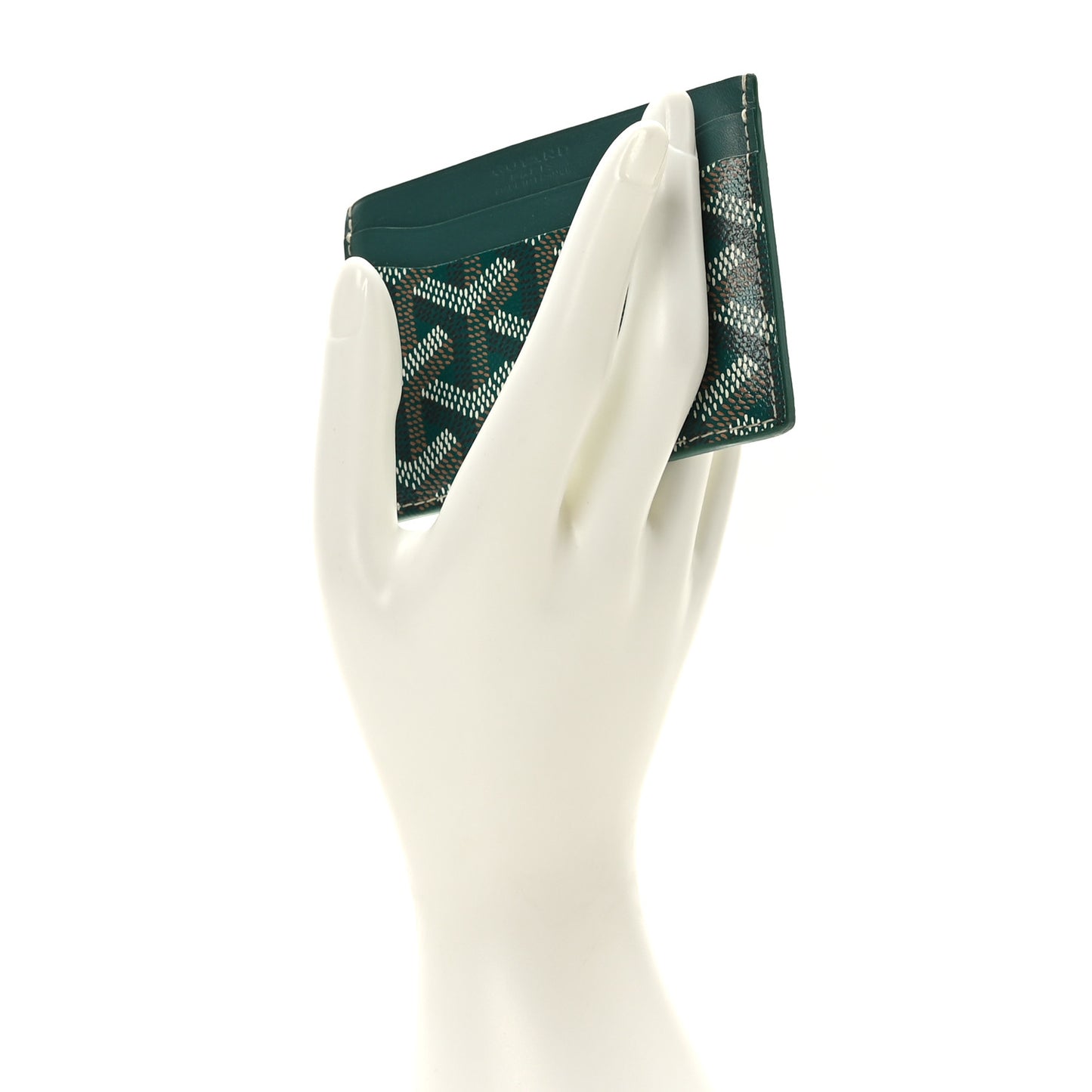 Goyardine Saint Sulpice Card Holder Green