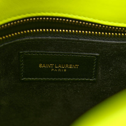 Saint Laurent Calfskin Small Sac De Jour Bag Neon Yellow 6 of 15