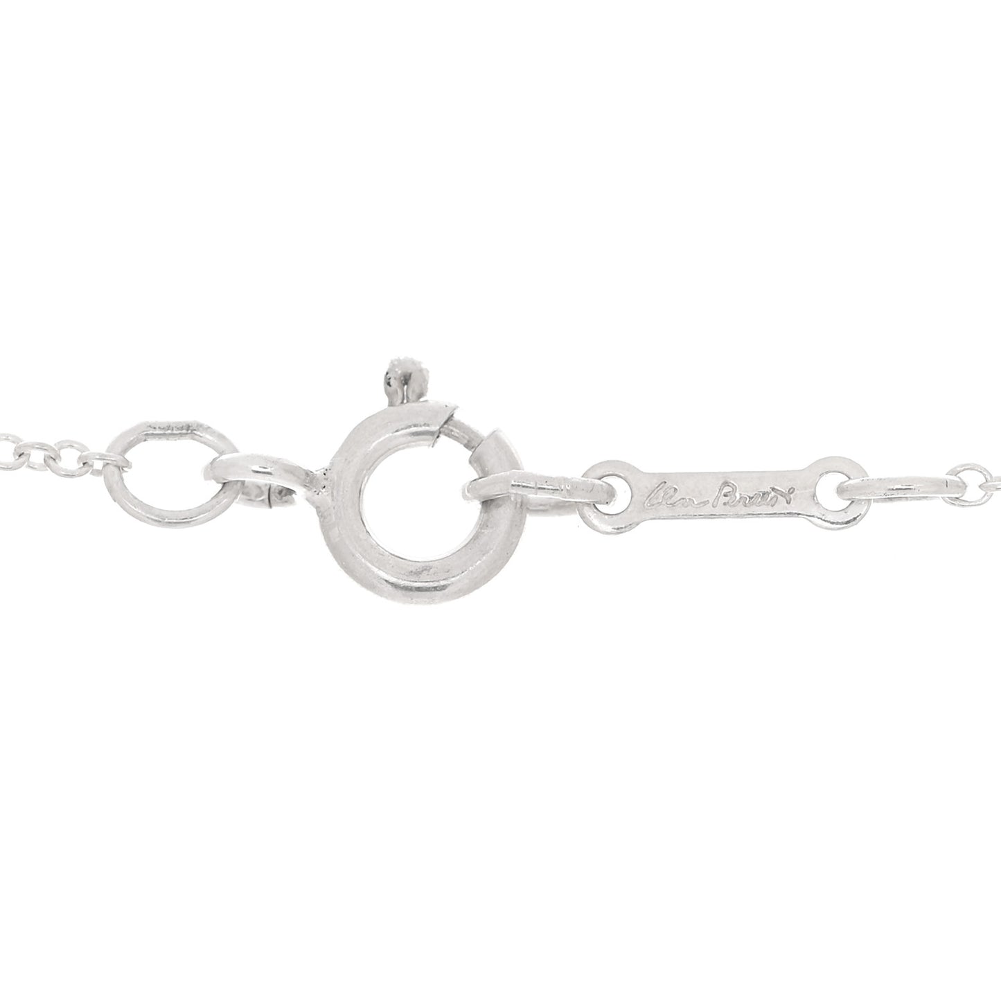 Sterling Silver 12mm Elsa Peretti Cross Pendant Necklace