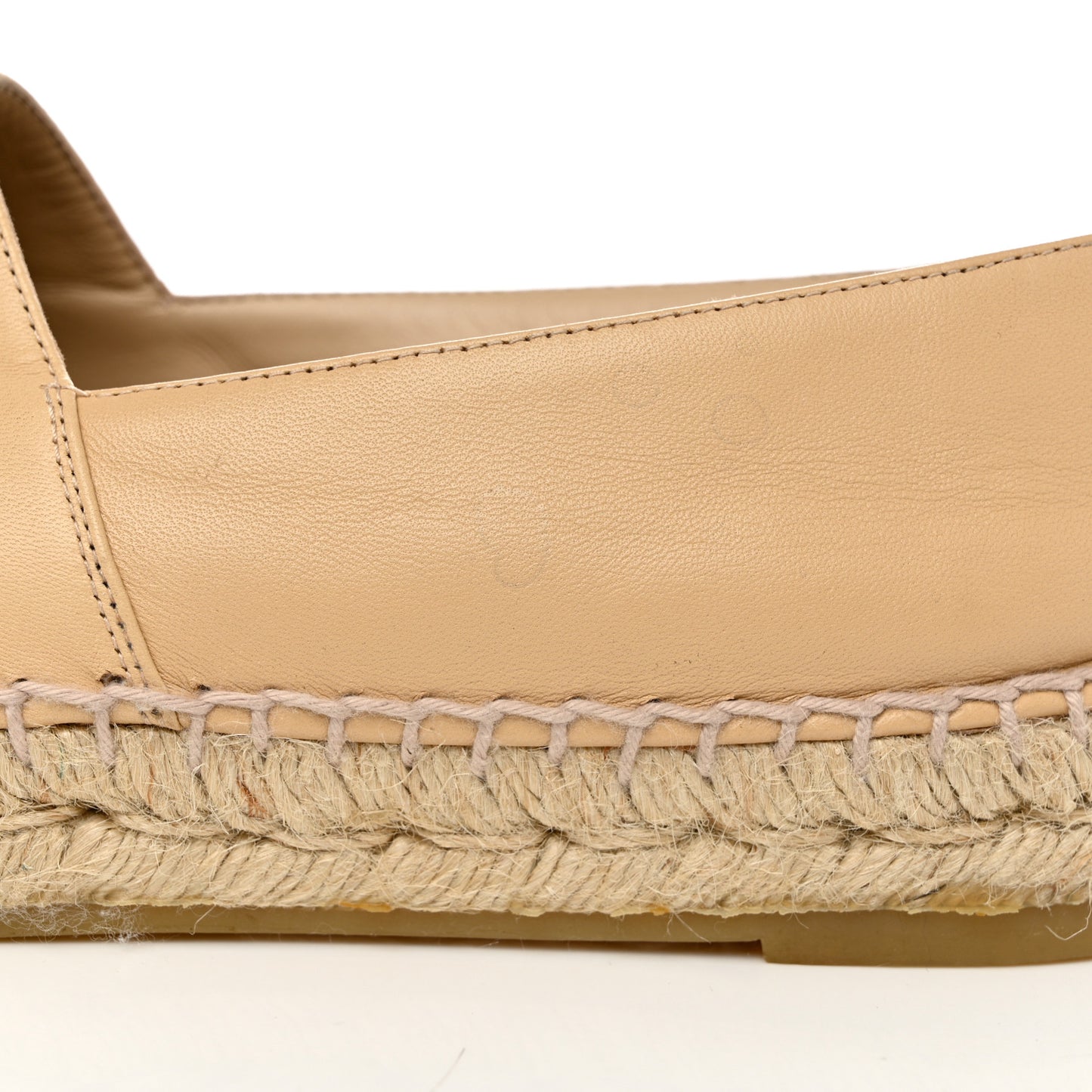 Lambskin CC Espadrilles 38 Beige Black