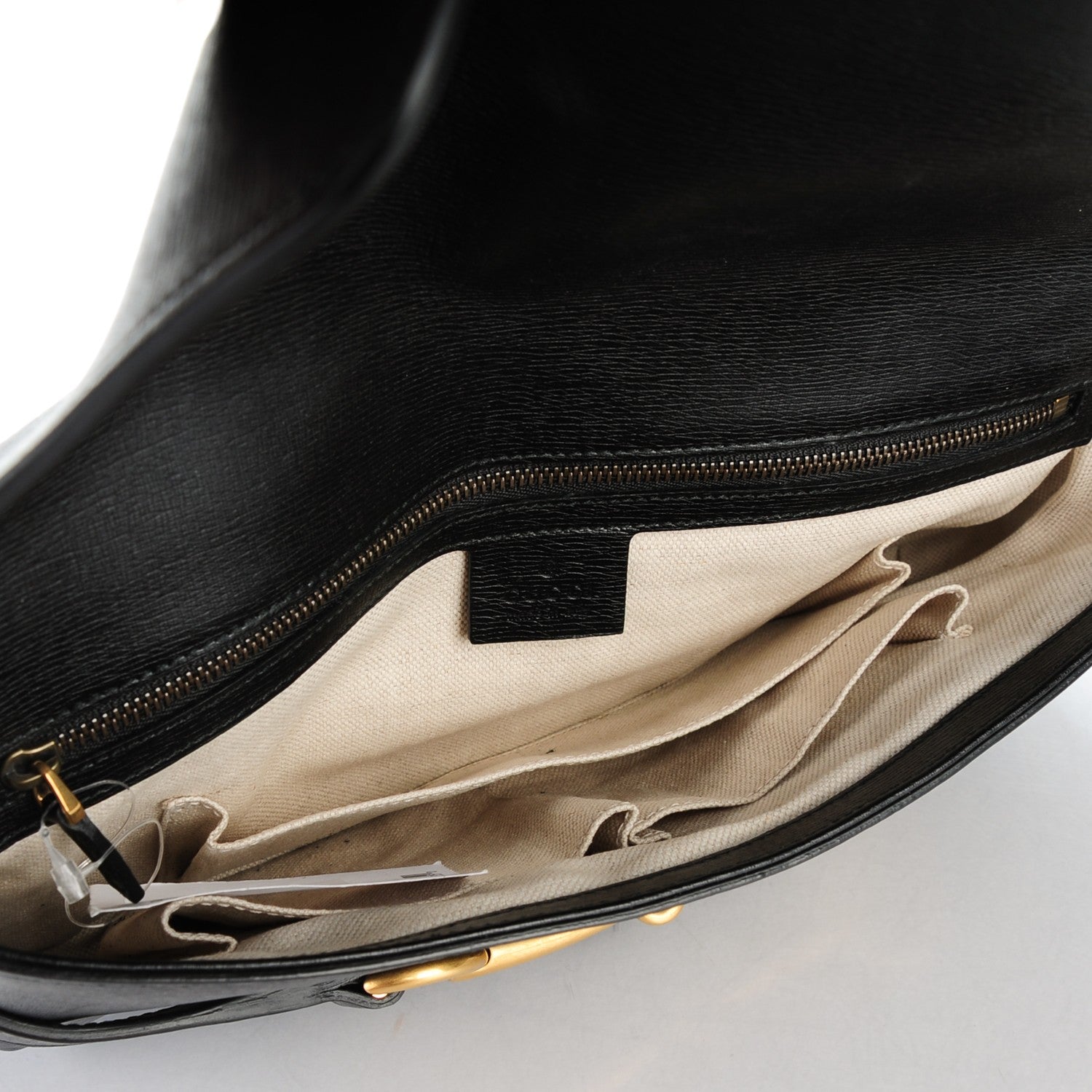 Gucci Calfskin Large Bright Bit Clutch Black 5 of 7