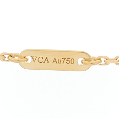 Van Cleef & Arpels 18K Yellow Gold Mother of Pearl Sweet Alhambra Pendant Necklace 3 of 6
