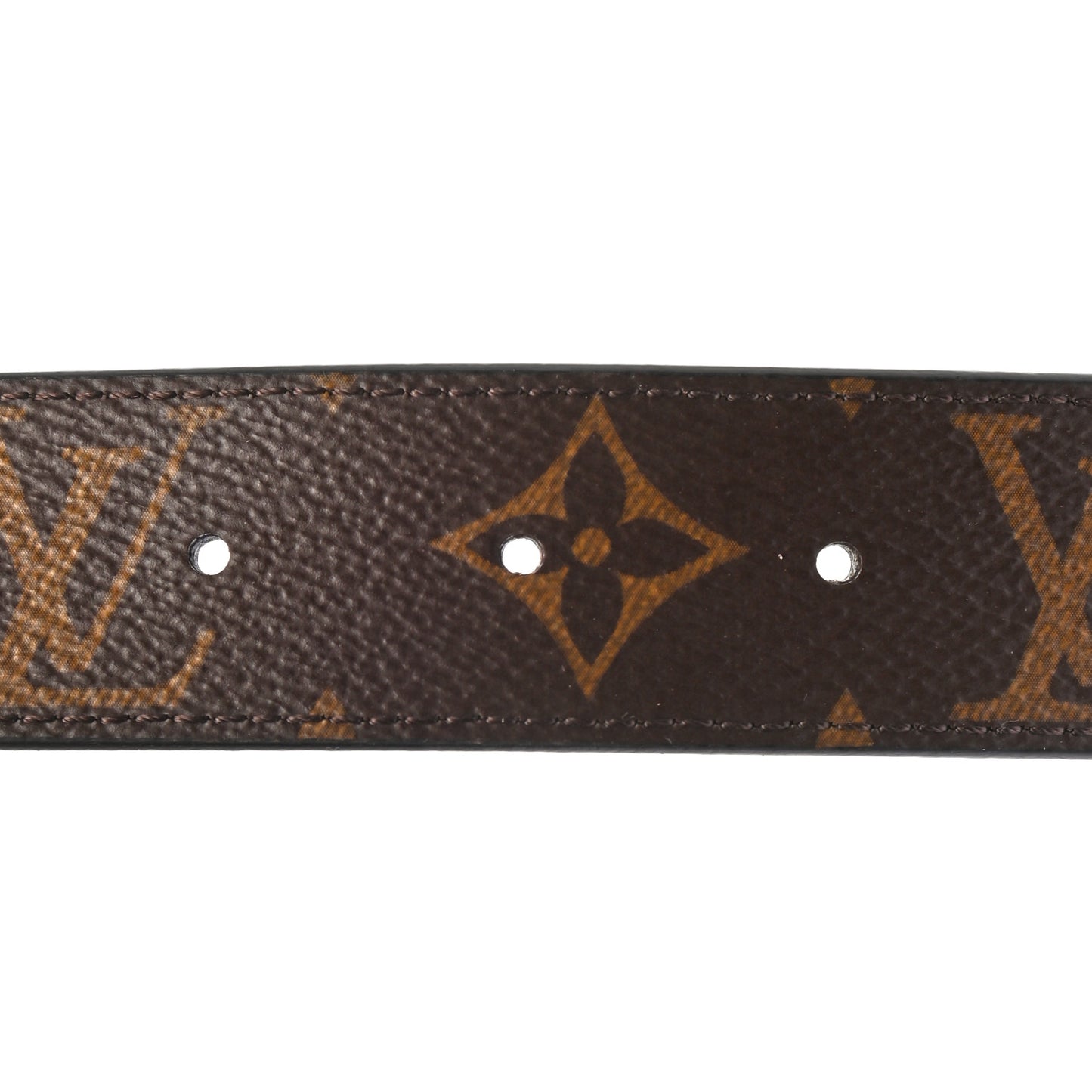 Calfskin Monogram 30mm LV Initiales Reversible Belt 75 30 Black