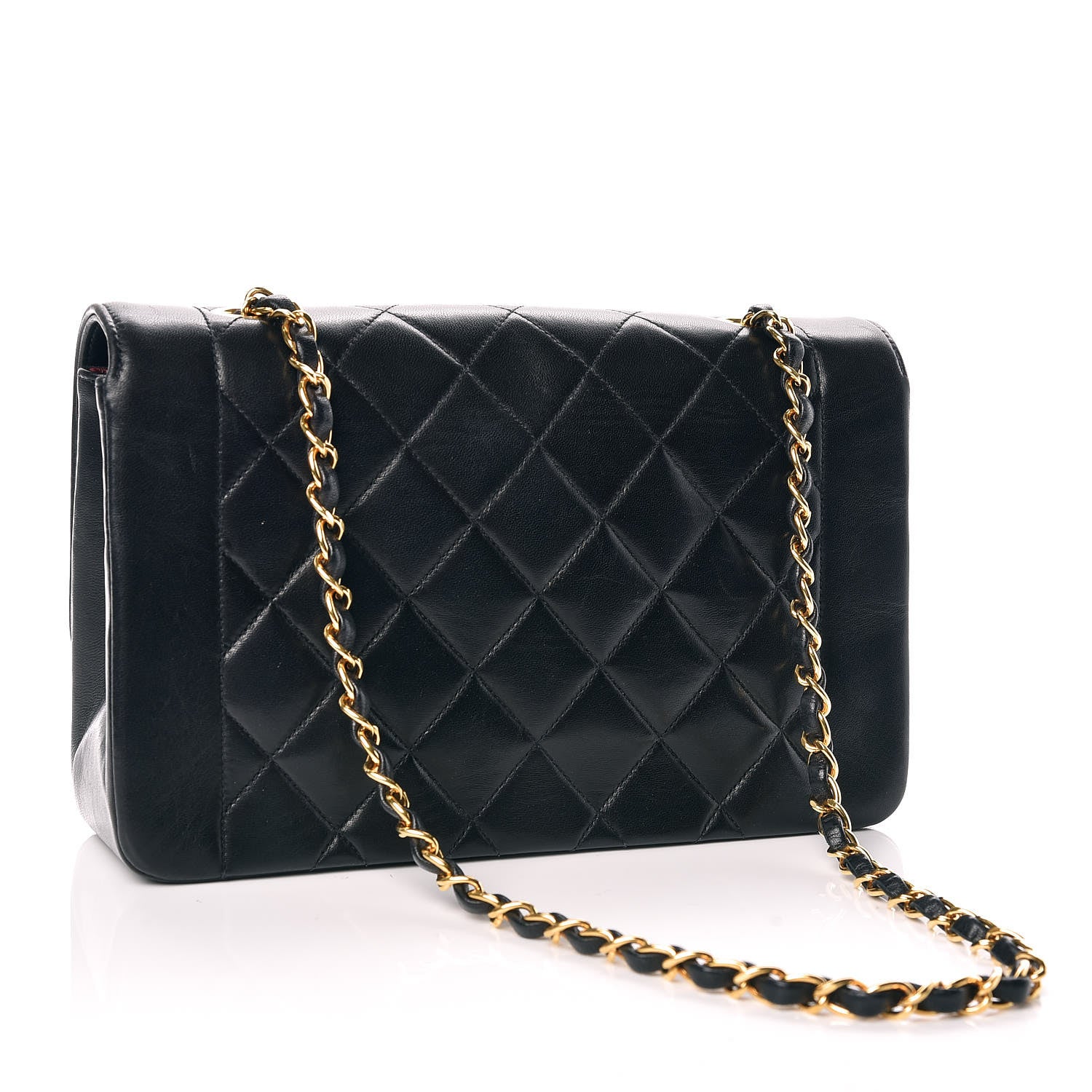 Chanel Lambskin Quilted Medium Single Flap Black 3 of 12