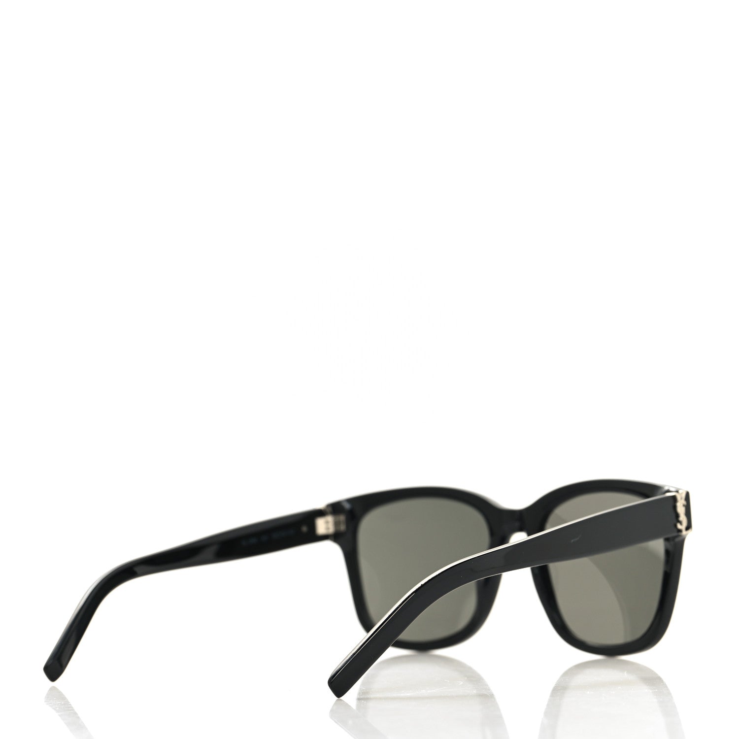 Saint Laurent Acetate Square Sunglasses SL M68 Black 4 of 8