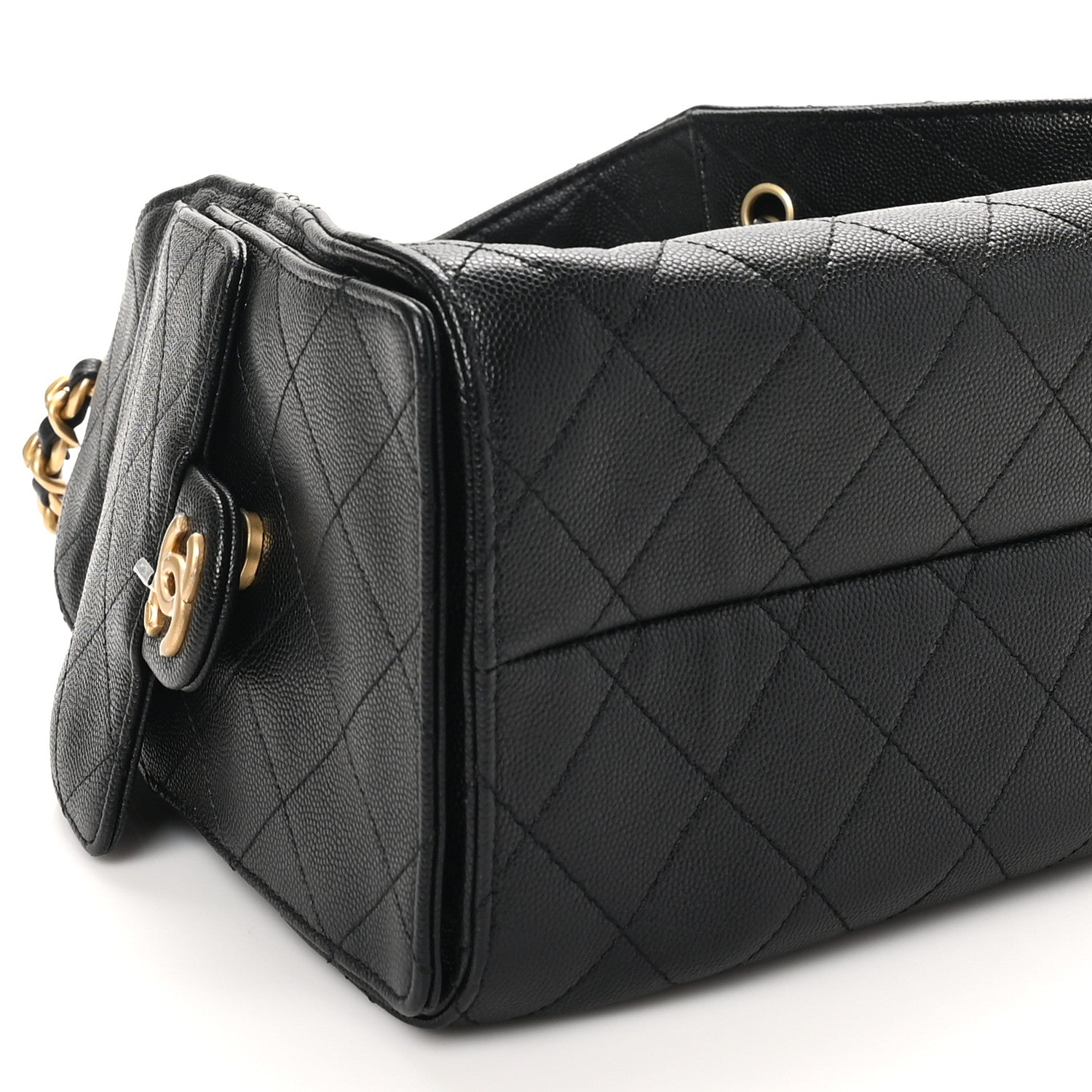 Chanel Caviar Quilted Small Chanel 25 Handbag Black 9 of 11