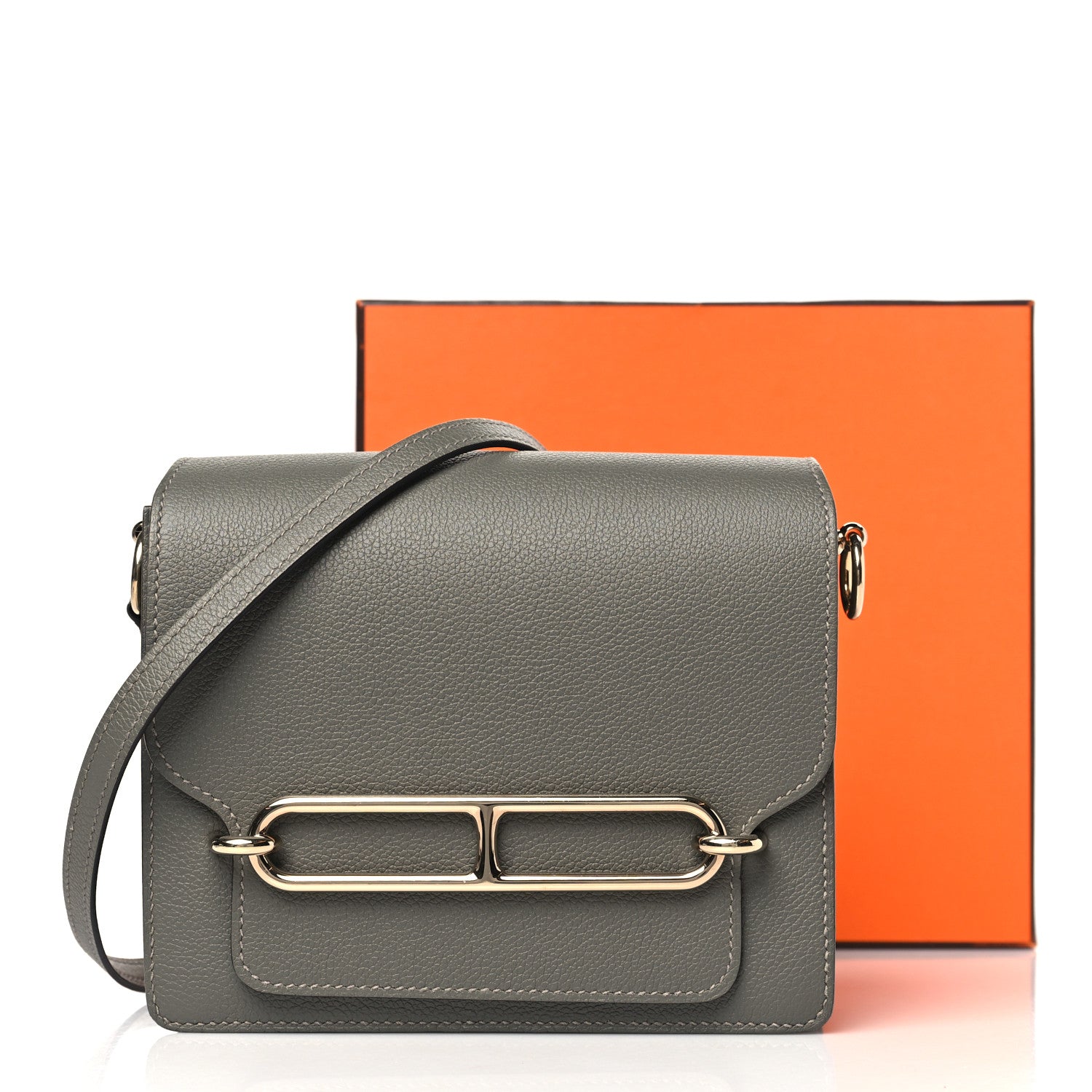 Hermes Evercolor Mini Sac Roulis Gris Meyer 11 of 11