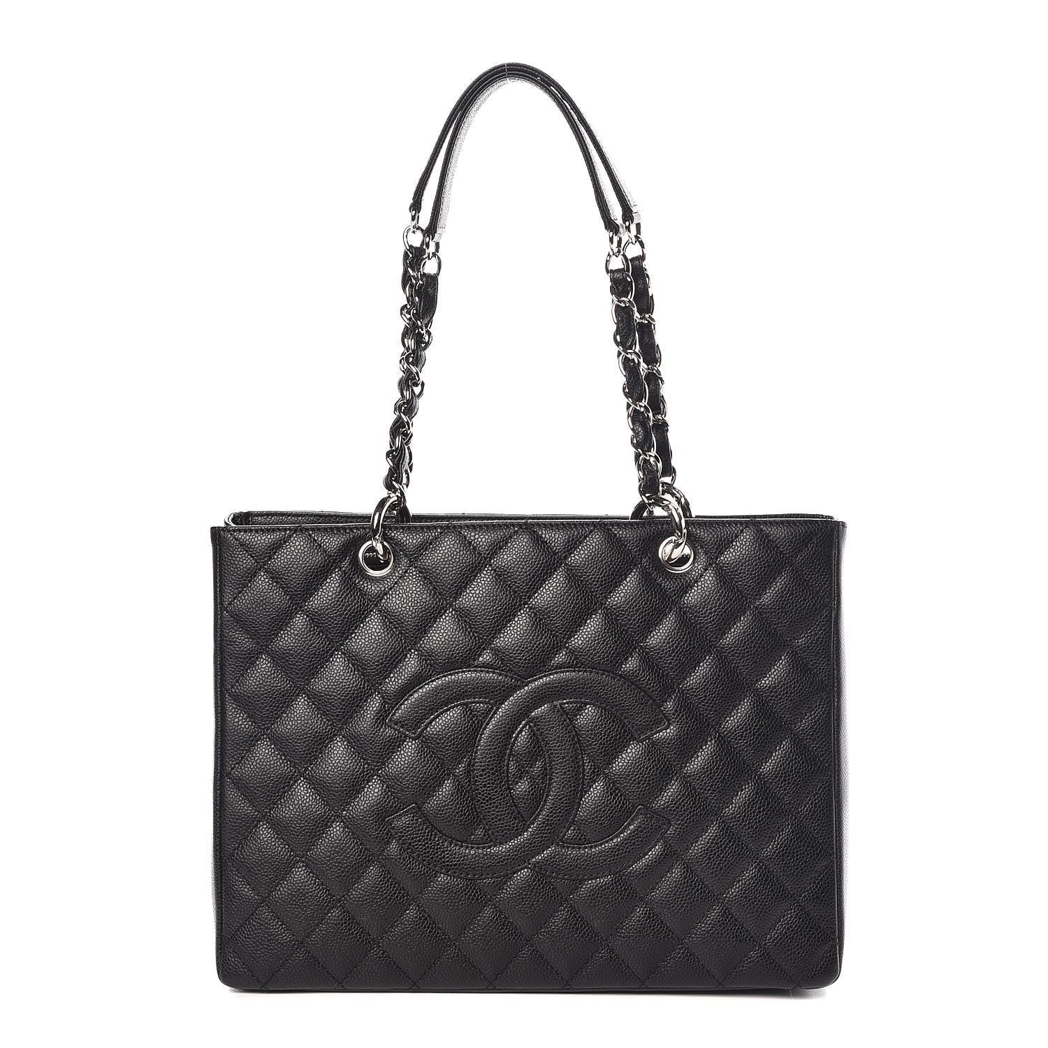 Chanel Caviar Quilted Grand Shopping Tote GST Black 1 of 8