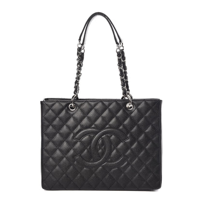 Chanel Caviar Quilted Grand Shopping Tote GST Black 1 of 8