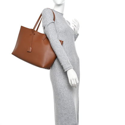 Saint Laurent Calfskin Large Shopping Tote Dark Tan 2 of 17