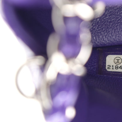 Chanel Patent Quilted Mini Rectangular Flap Purple 7 of 13