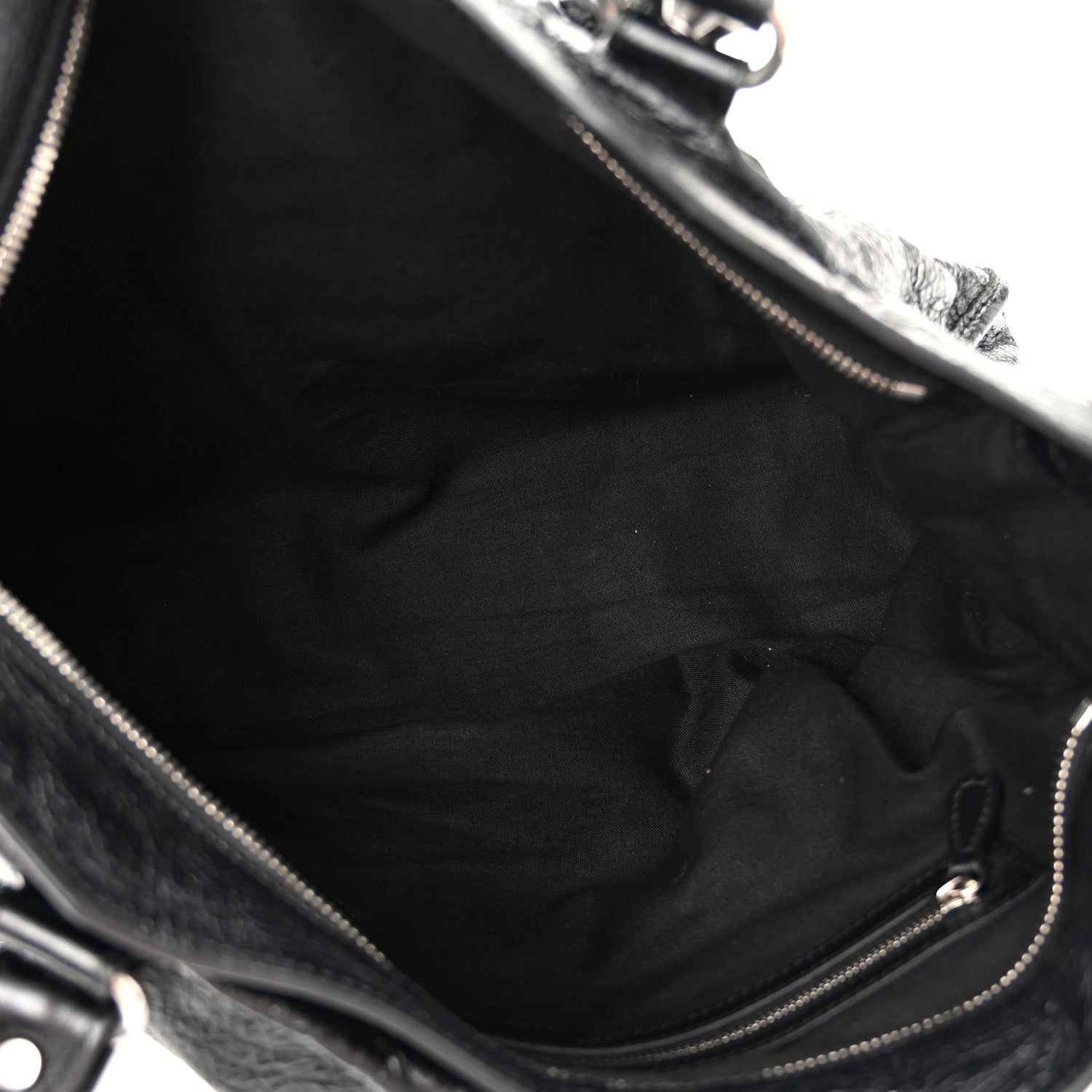 Balenciaga Agneau Arena Silver Hardware Medium Le City Black 5 of 10