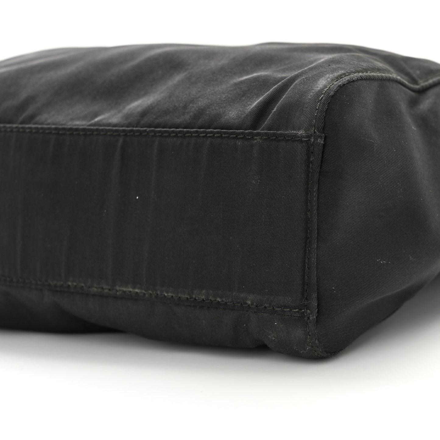 Tessuto Nylon Chain Shoulder Bag Black
