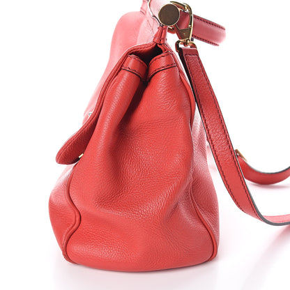 Dolce & Gabbana Calfskin Dauphine Large Miss Sicily Satchel Red 9 of 9