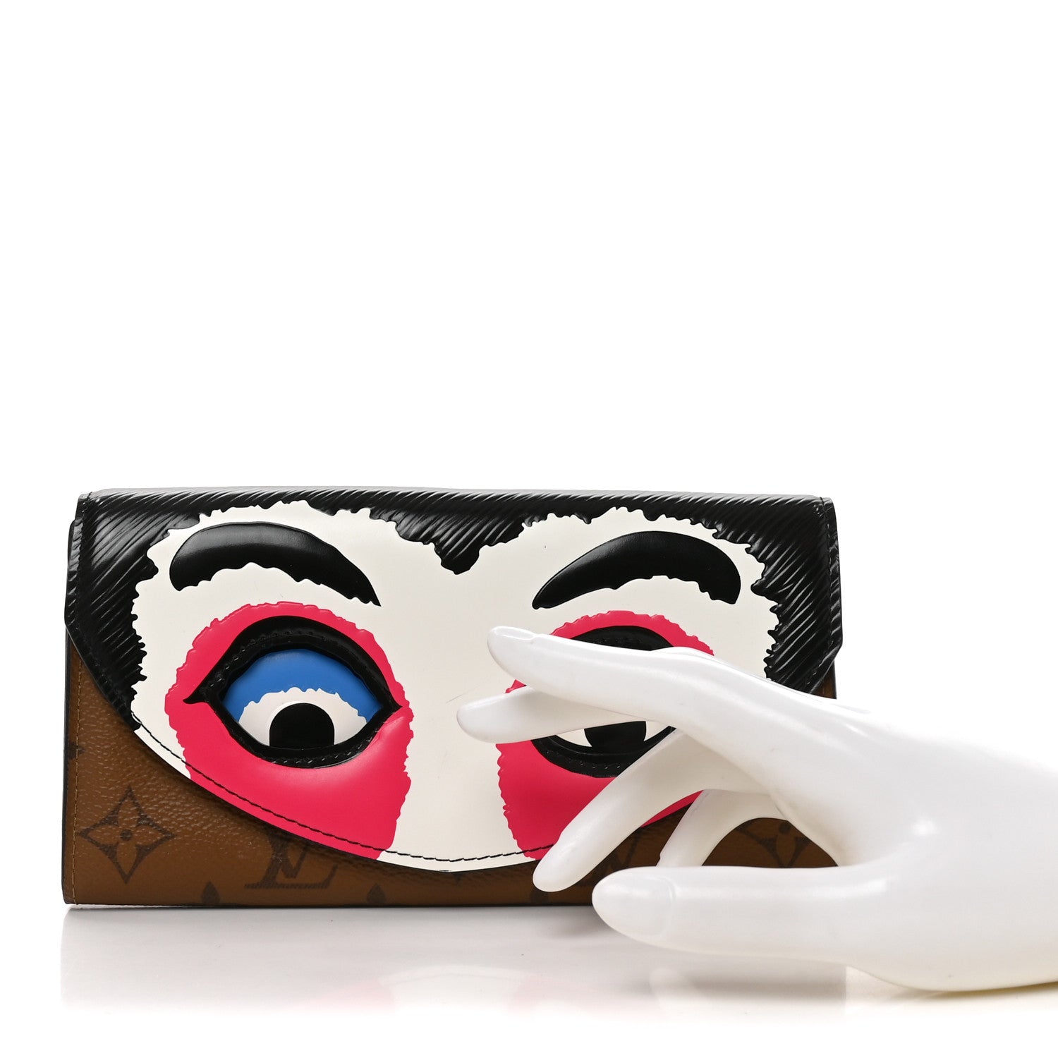 Louis Vuitton Reverse Monogram Kabuki Sarah Wallet 2 of 6
