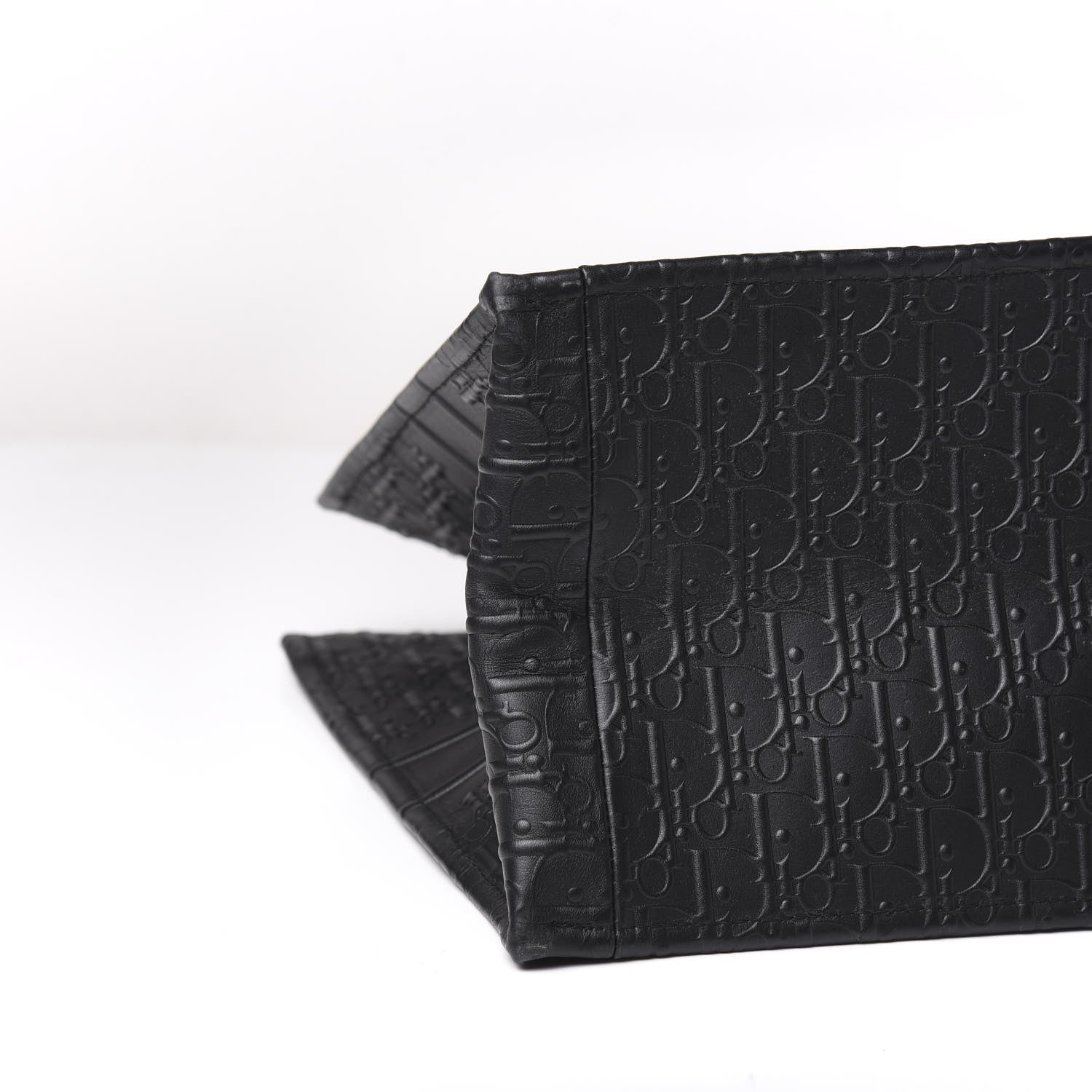 Christian Dior Oblique Calfskin Embossed Book Tote Black 7 of 9